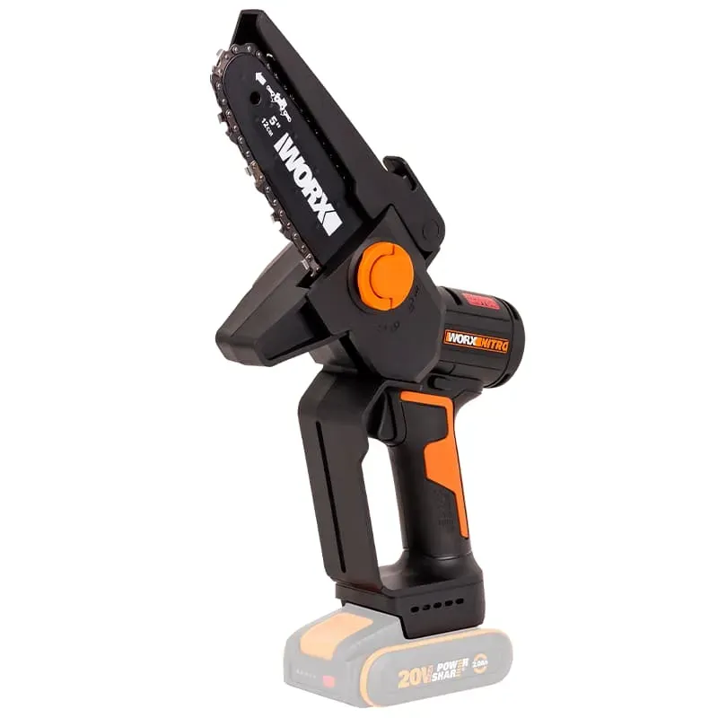 Мини-пила цепная WORX WG325E.9 20V 12 см бесщеточная аккумуляторная, без АКБ и ЗУ