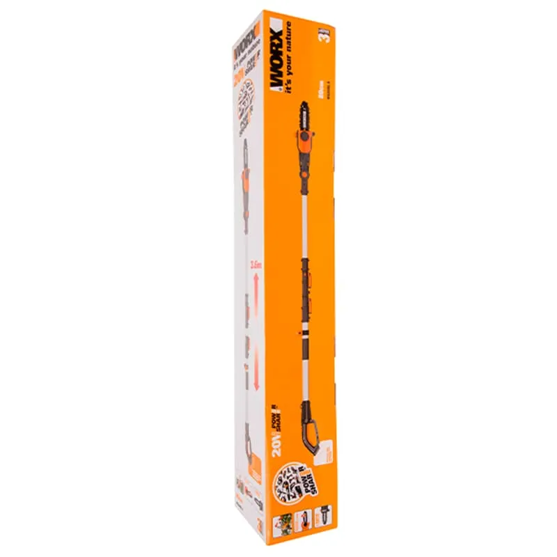 Высоторез-сучкорез WORX WG349E 20V 20см аккумуляторный — детальное фото