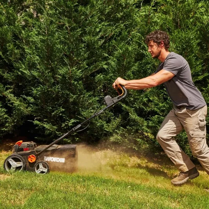 Аэратор-скарификатор WORX NITRO WG855E 40V 36см бесщеточный аккумуляторный — детальное фото
