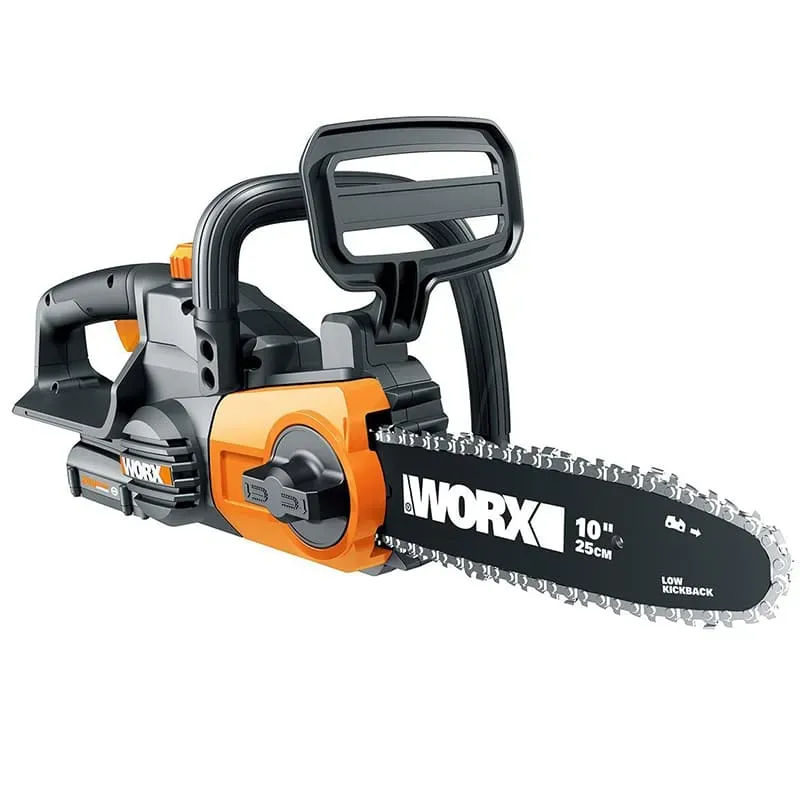 Пила цепная компактная WORX WG322E 20V 25см аккумуляторная, с АКБ на 2 А*ч и ЗУ