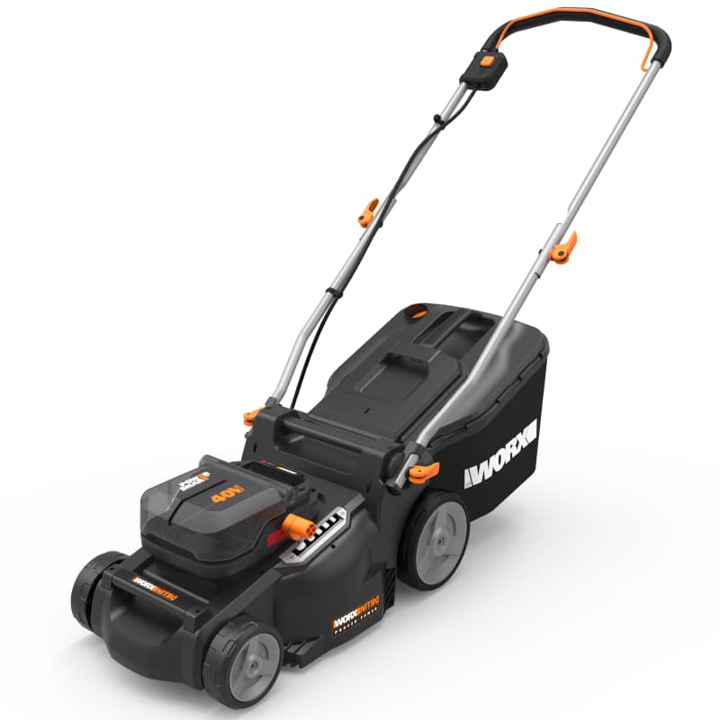 Газонокосилка WORX WG737E 40V 37см бесщеточная аккумуляторная — детальное фото