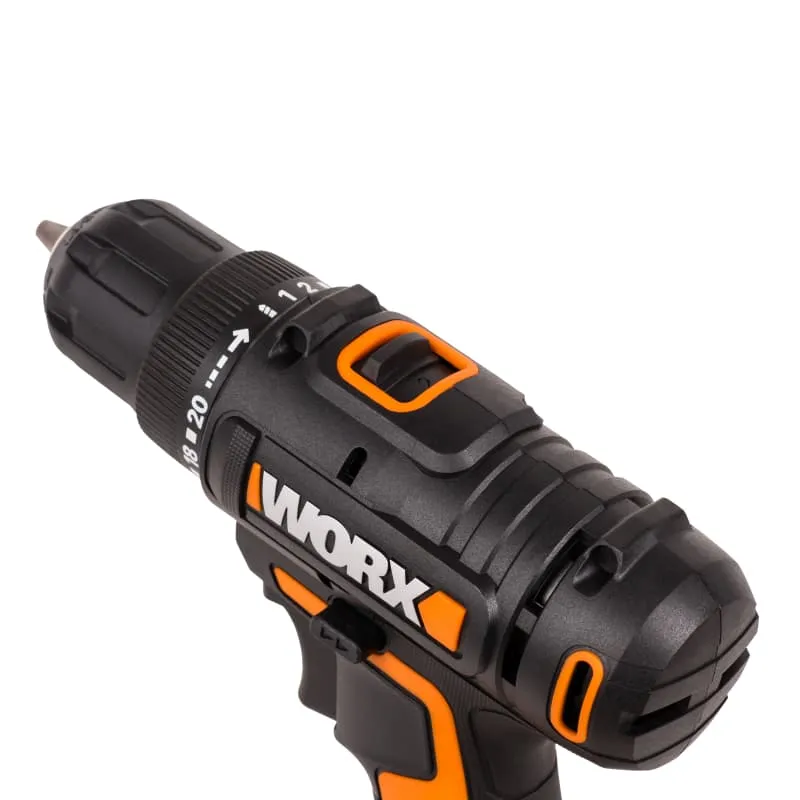 Дрель-шуруповерт WORX WX100 20V 30Нм аккумуляторная — детальное фото