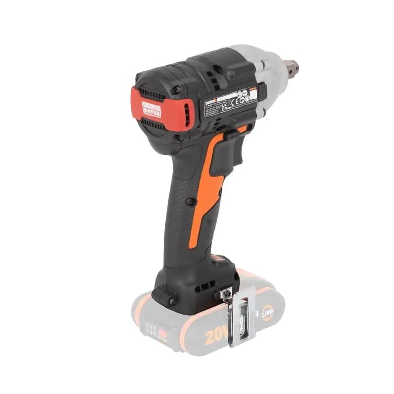 Гайковерт WORX WX272 20V бесщеточный аккумуляторный — детальное фото