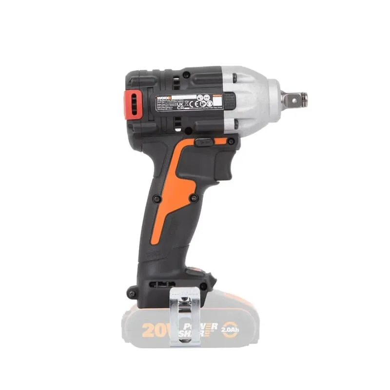 Гайковерт WORX WX272 20V бесщеточный аккумуляторный — детальное фото