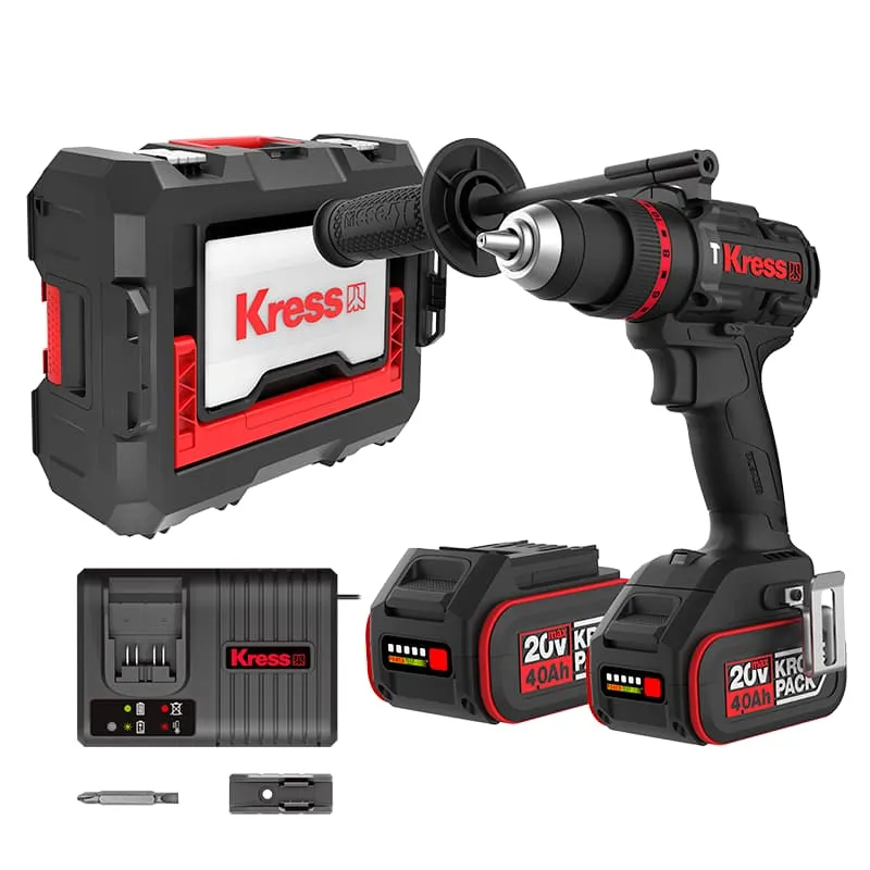 Дрель-шуруповерт ударная KRESS KUC33 20V 95Нм, бесщеточная аккумуляторная — детальное фото