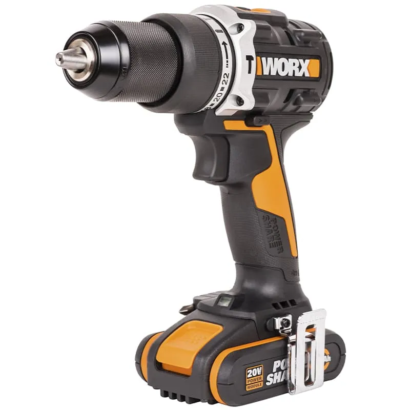 Дрель-шуруповерт ударная WORX WX352 20V 60Нм аккумуляторная бесщеточная — детальное фото