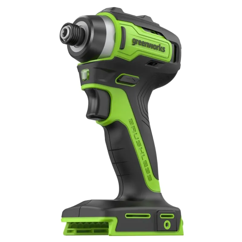 Винтовёрт ударный 170 Нм аккумуляторный Greenworks 24V ID3170 3804907CUA, бесщёточный, с АКБ на 2 А*ч и ЗУ