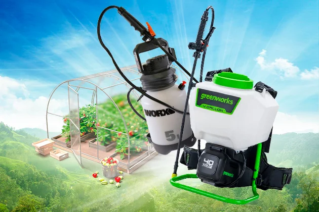 Аккумуляторный опрыскиватели WORX и GREENWORKS