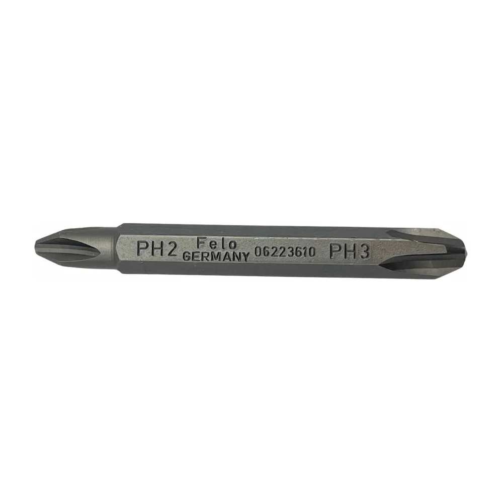 Бита двухсторонняя серия Industrial PH2/PH3, 60 мм Felo 06223610 — детальное фото