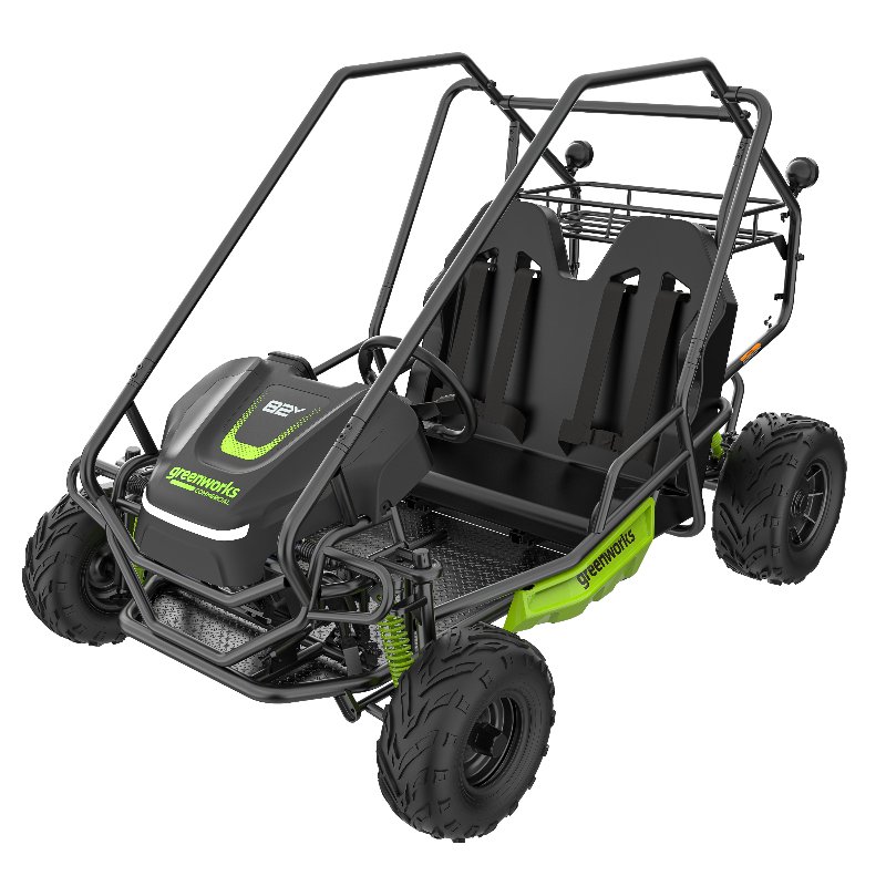 Двухместный подростковый багги Greenworks GK52400 82V аккумуляторный — детальное фото