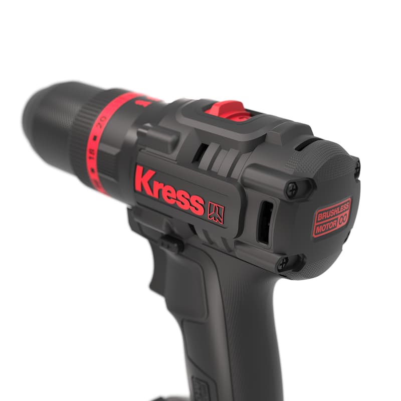 Дрель-шуруповерт ударная KRESS KUC30.1 20V 60Нм бесщеточная аккумуляторная — детальное фото