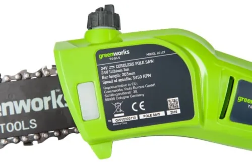 Высоторез-сучкорез Greenworks G24PS20 24V 2000107 (20 см) аккумуляторный — детальное фото