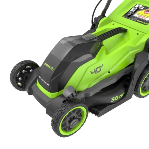 Газонокосилка Greenworks GD40LM361 40V 2520807 (36 см) бесщеточная аккумуляторная — детальное фото
