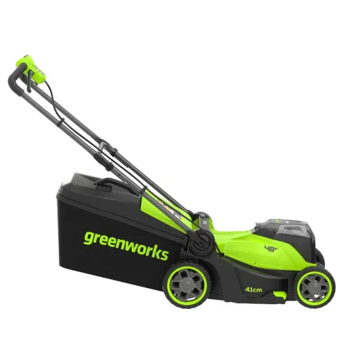 Газонокосилка Greenworks GD24X2LM411 2х24V 2520907 (41 см) бесщеточная аккумуляторная — детальное фото