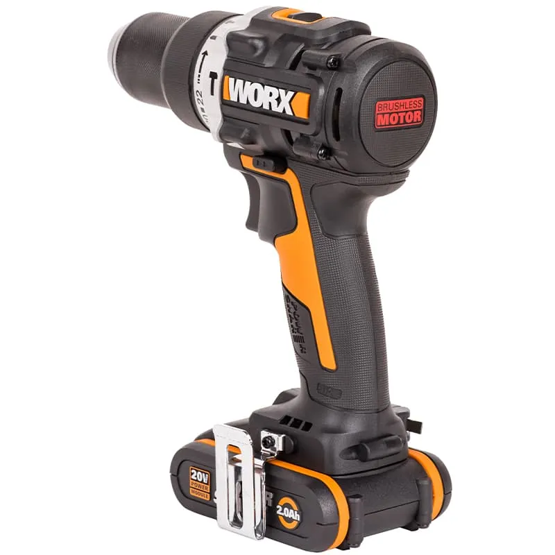 Дрель-шуруповерт ударная WORX WX352 20V 60Нм аккумуляторная бесщеточная — детальное фото