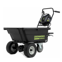 Садовая самоходная тележка Greenworks 82GC 82V (106 л) аккумуляторная