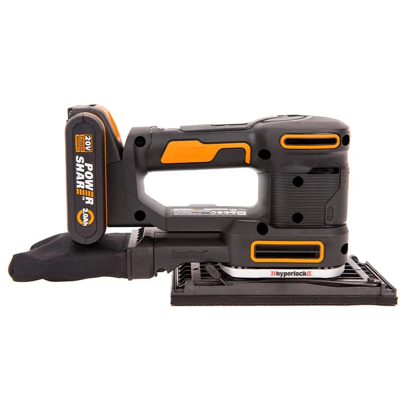 Виброшлифмашина WORX WX820 20V аккумуляторная — детальное фото