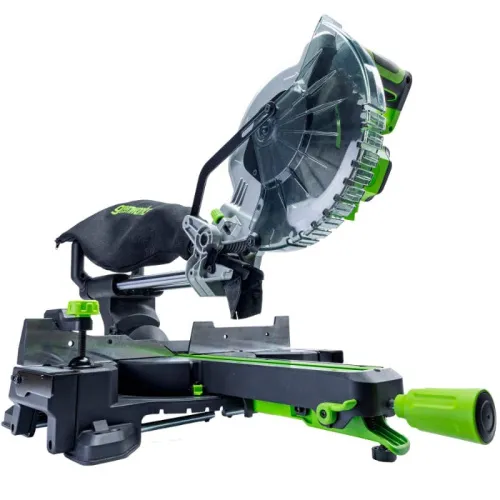 Торцовочная пила Greenworks GD24MS216 24V 1501707 (216x30 мм) с протяжкой бесщеточная аккумуляторная — детальное фото