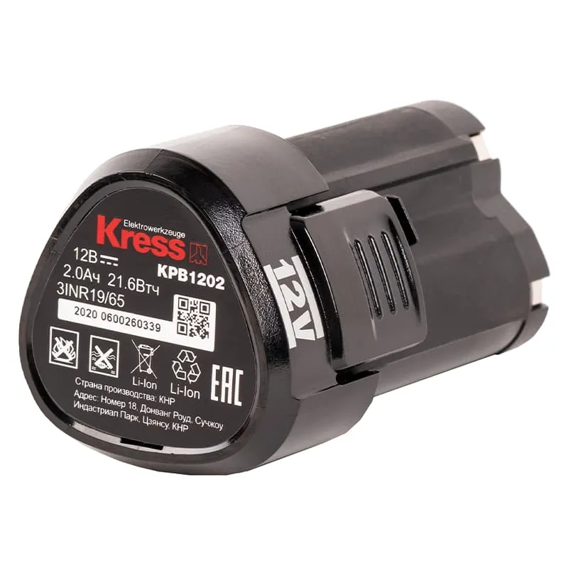 Аккумуляторная батарея KRESS KPB1202 12V 2.0Ач — детальное фото