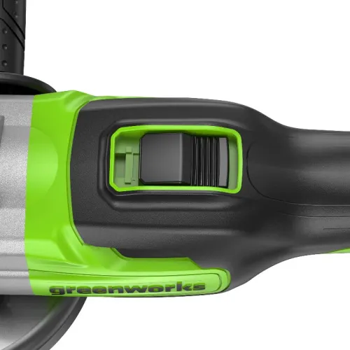 Угловая шлифмашина (болгарка) Greenworks GD24AG 24V 3200207 (125 мм) бесщеточная аккумуляторная — детальное фото