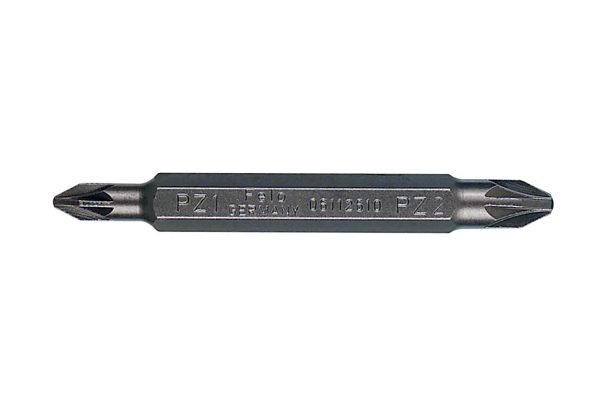 Бита двухсторонняя серия Industrial PZ1/PZ2, 60 мм Felo 06112610 — детальное фото