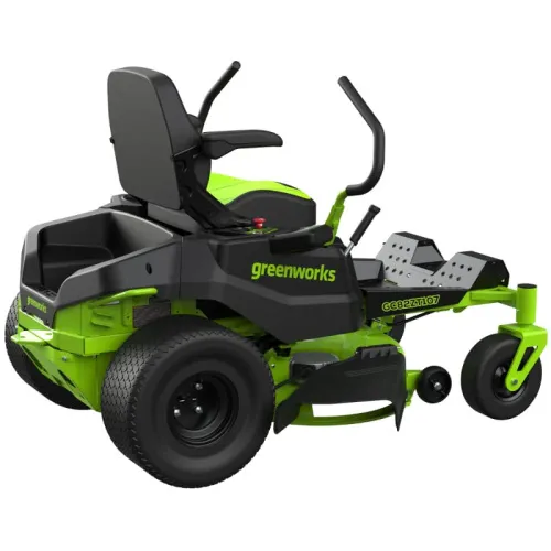 Газонокосилка с сиденьем Greenworks Zero Turn CrossoverT GC82ZT107 82V 7404107 (107 см) бесщеточная аккумуляторная — детальное фото