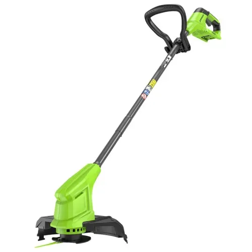 Триммер аккумуляторный Greenworks 25 см 24V G24LT251 2113307SA с пластиковым ножом, с АКБ на 2 А*ч и ЗУ