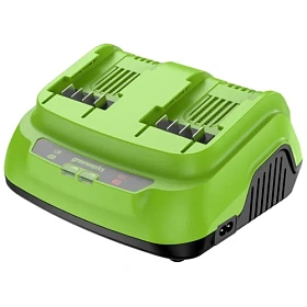 Ультрабыстрое двойное зарядное устройство Greenworks G24X2C8 24V 2958807 (8 A)