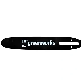 Шина Greenworks 25 см 2949207 для цепной пилы Greenworks GD40TCS 40V
